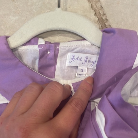Rachel Riley London Lavender Ric Rac Dress - Size 3 - Picture 3 of 3